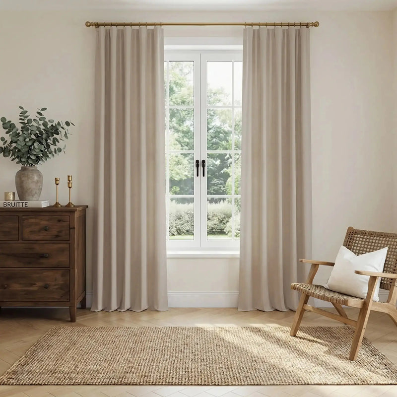 Liz Linen Soft Top Curtains