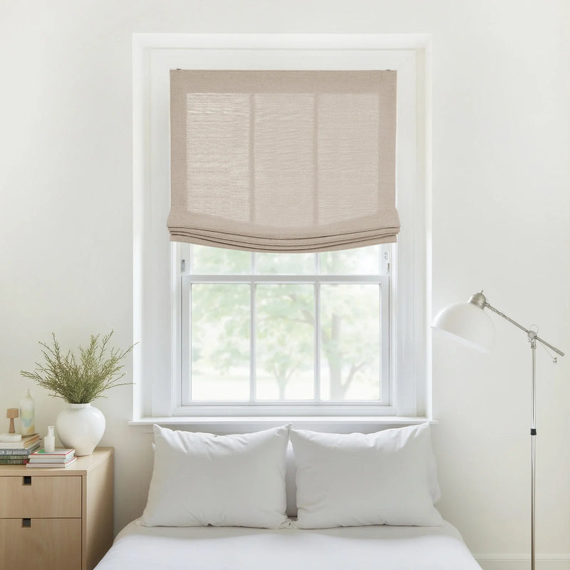Liz Linen Relaxed Roman Blind Cord Lift