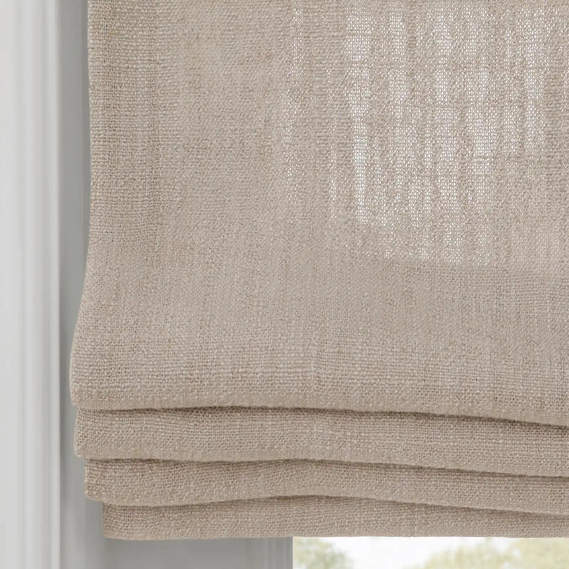 Liz Linen Flat Roman Blind Cord Lift