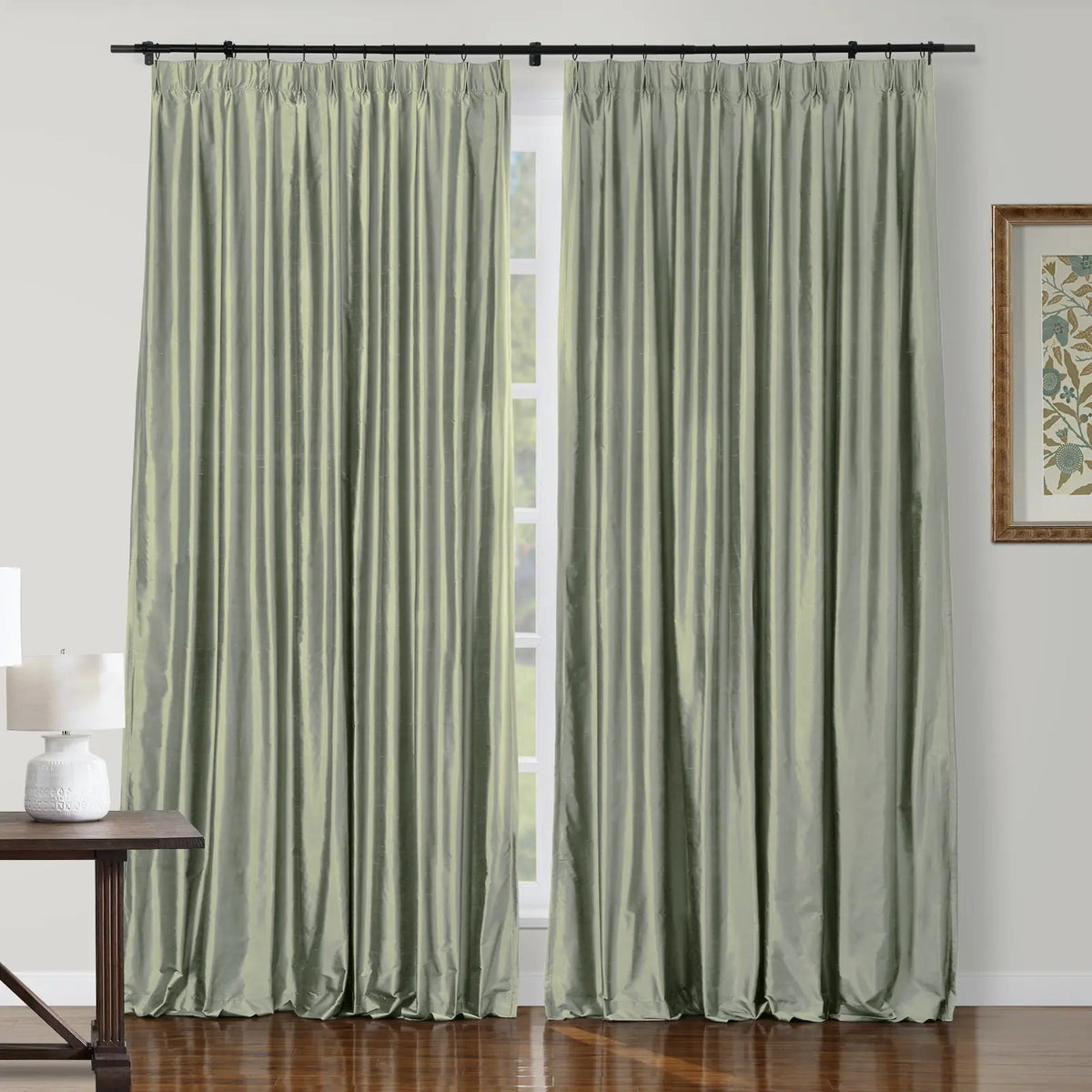 Selman Dupioni Silk Pleated Curtain