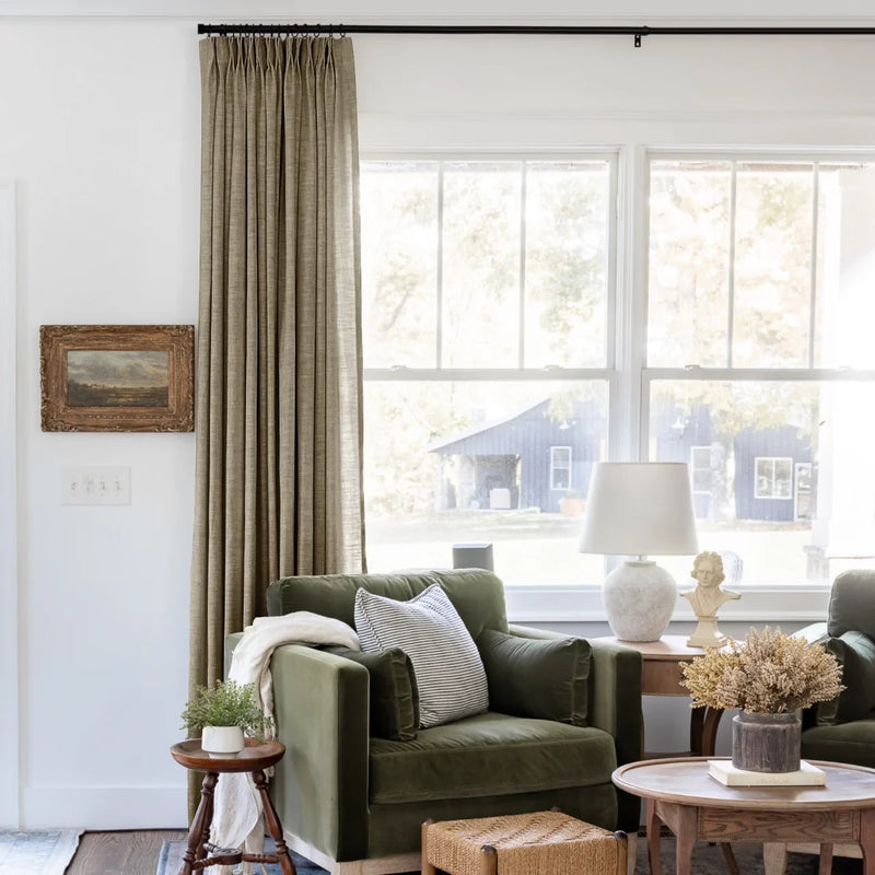 Liz Linen Pleated Curtains