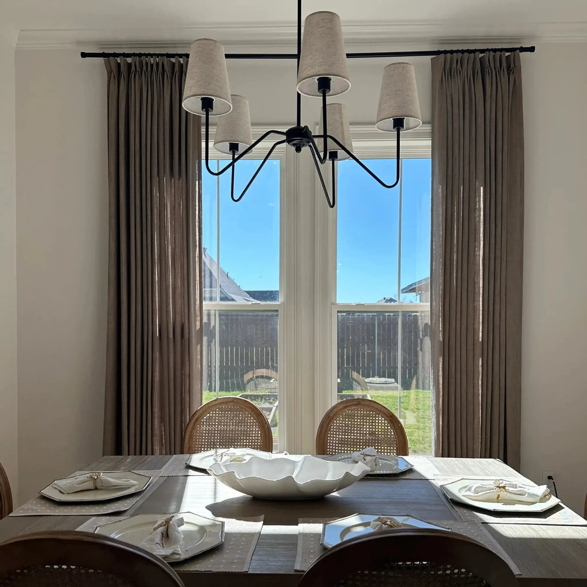 Liz Linen Pleated Curtains
