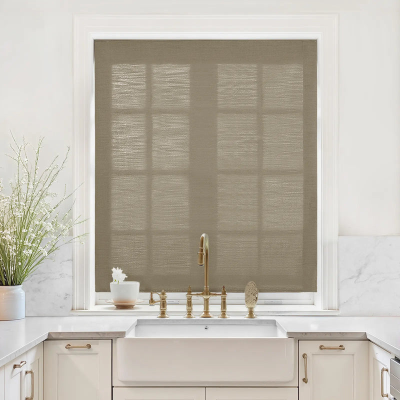 Liz Linen Relaxed Roman Blind Cord Lift