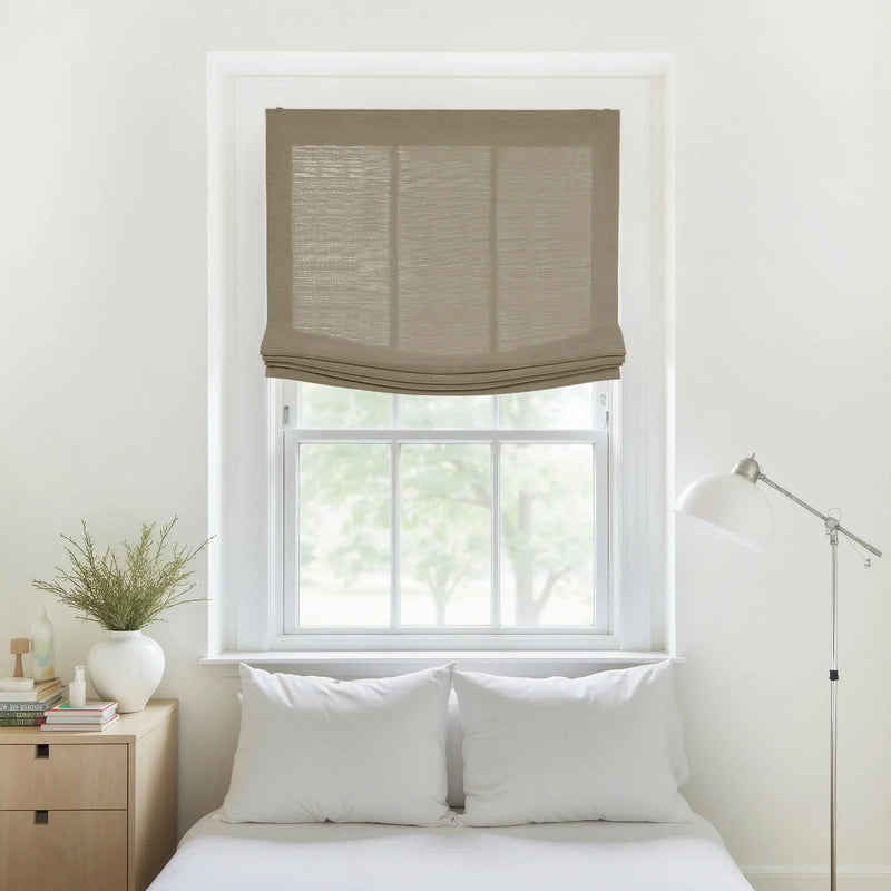Liz Linen Relaxed Roman Blind Cord Lift