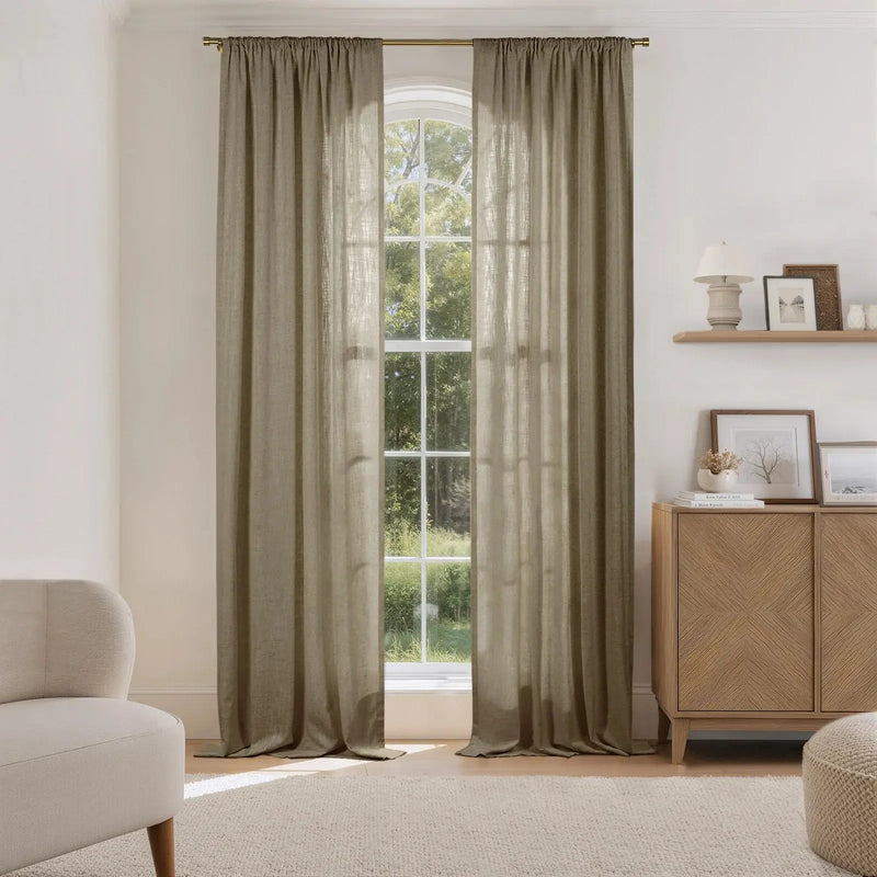 Liz Linen Soft Top Curtains