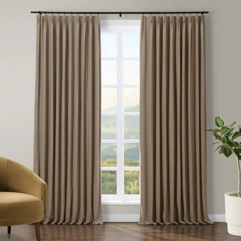 Tavis Premium Velvet Pleated Curtain