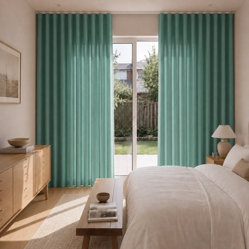 Birkin Velvet S-fold Curtains with Belt Hook - Lora Track