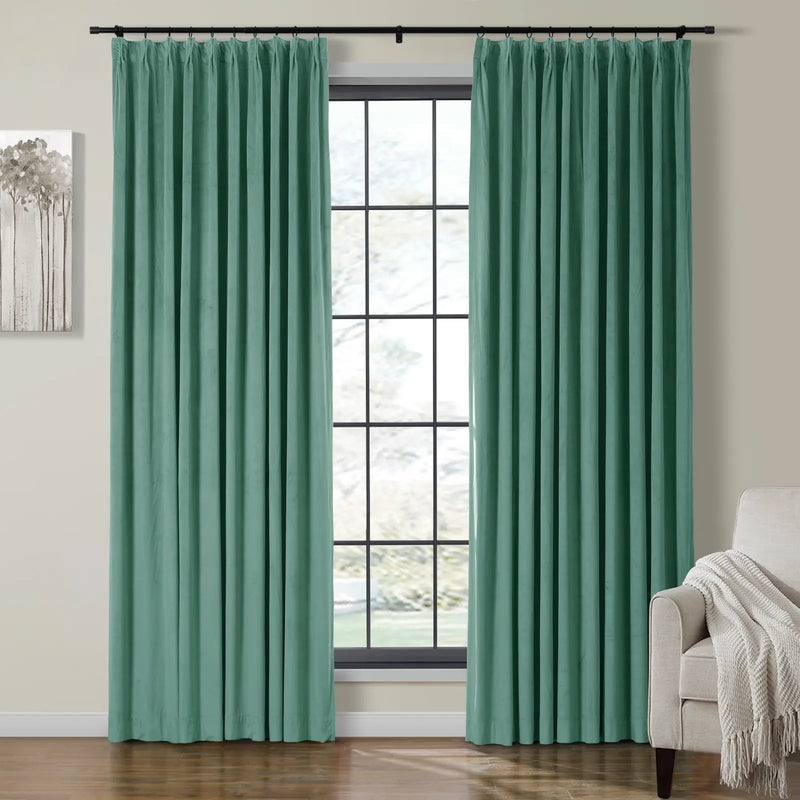 Birkin Velvet Pleated Curtains