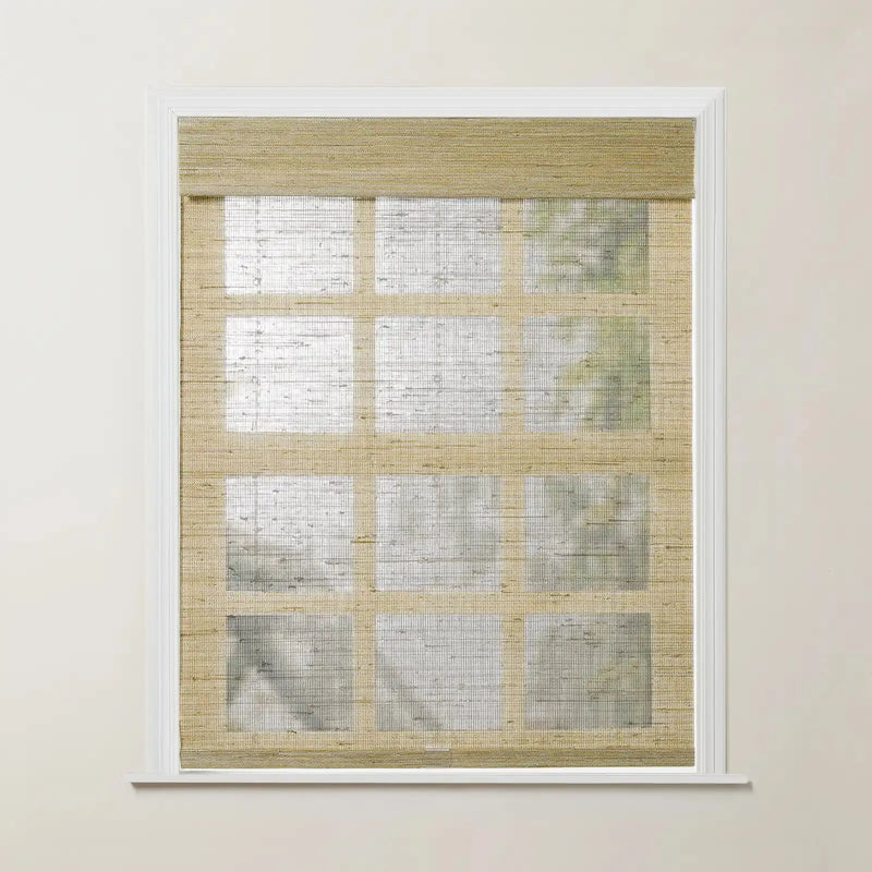 Rae Natural Ramie Jute Woven Wood Blinds - Series D