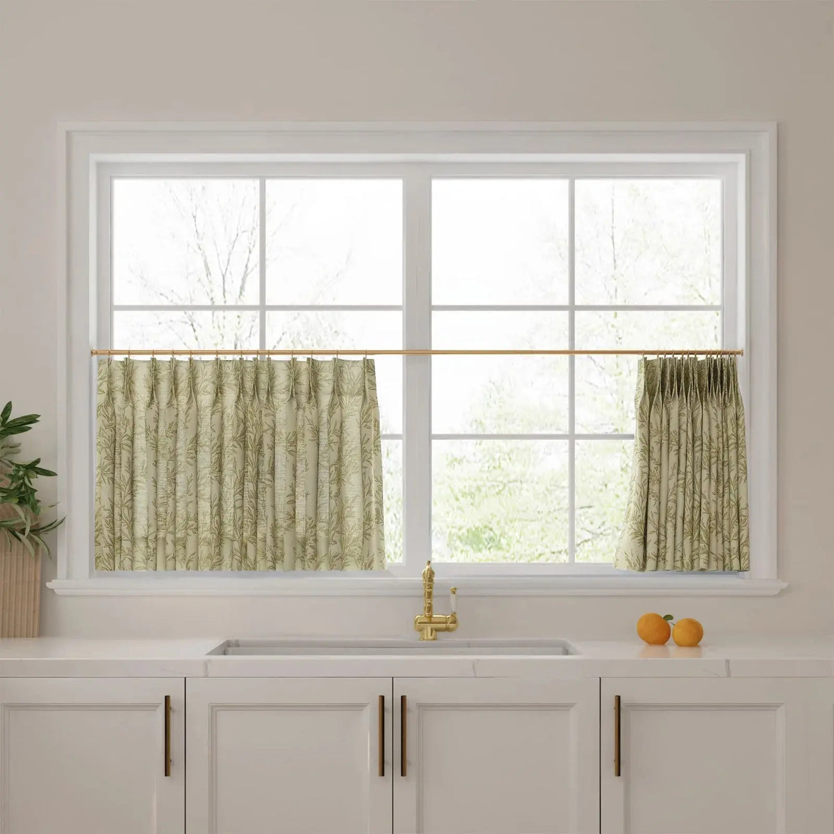 Sara Le x TWOPAGES Vintage Printed Linen Café Curtains