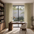 Sara Le x TWOPAGES Printed Linen S-fold Curtains with Belt Hook - Lora Track