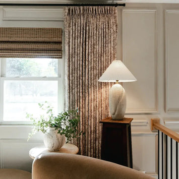 Sara Le x TWOPAGES Vintage Printed Linen Pleated Curtains