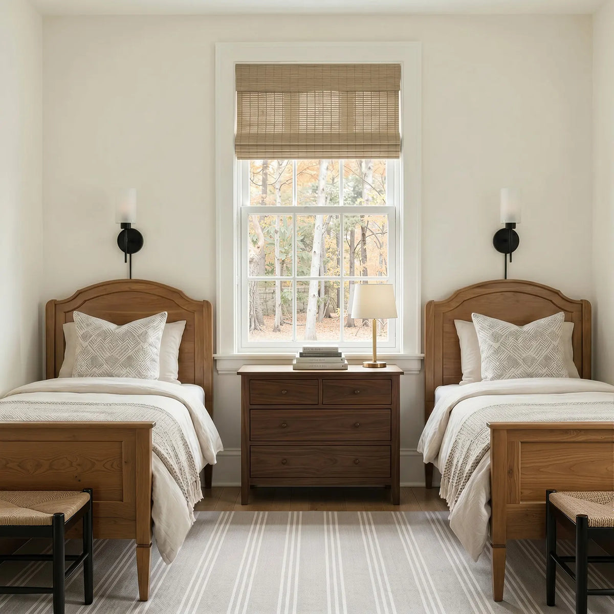 Rae Natural Ramie Jute Woven Wood Shades - Series W