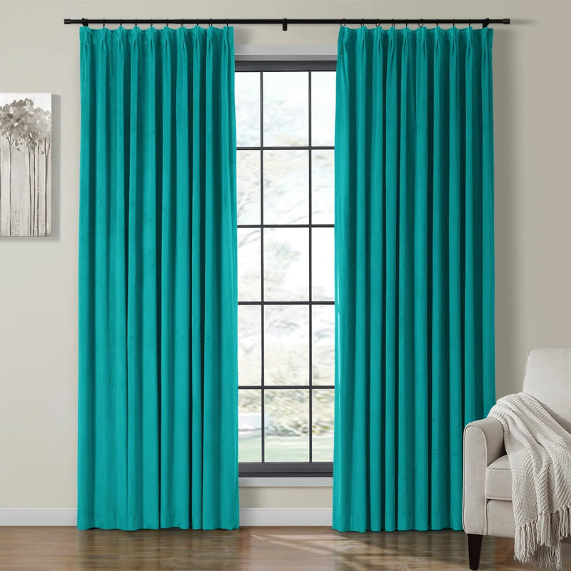 Birkin Velvet Pleated Curtains