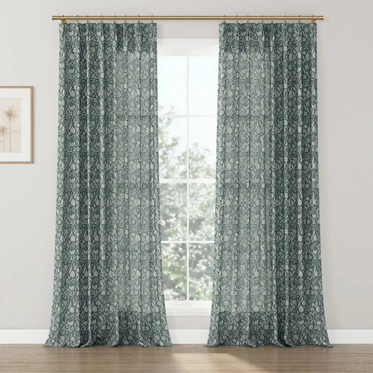Kate Frost x TWOPAGES Woodland Patterned Cotton Pleated Curtains