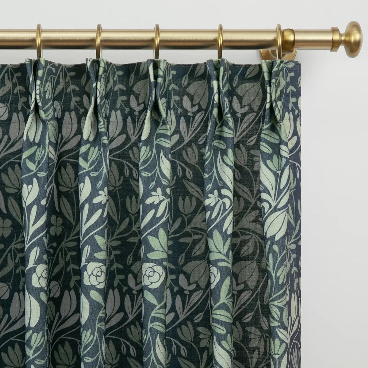 Kate Frost x TWOPAGES Woodland Patterned Cotton Pleated Curtains