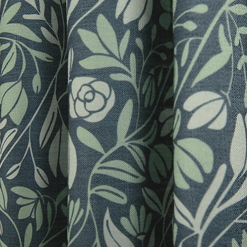 Kate Frost x TWOPAGES Woodland Patterned Cotton Pleated Curtains