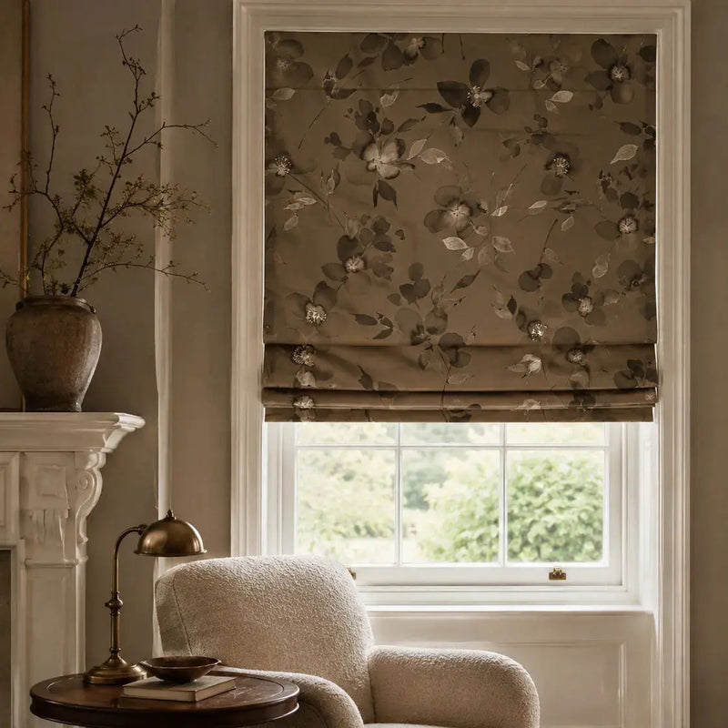 Sara Le x TWOPAGES Printed Linen Roman Blind Cord Lift