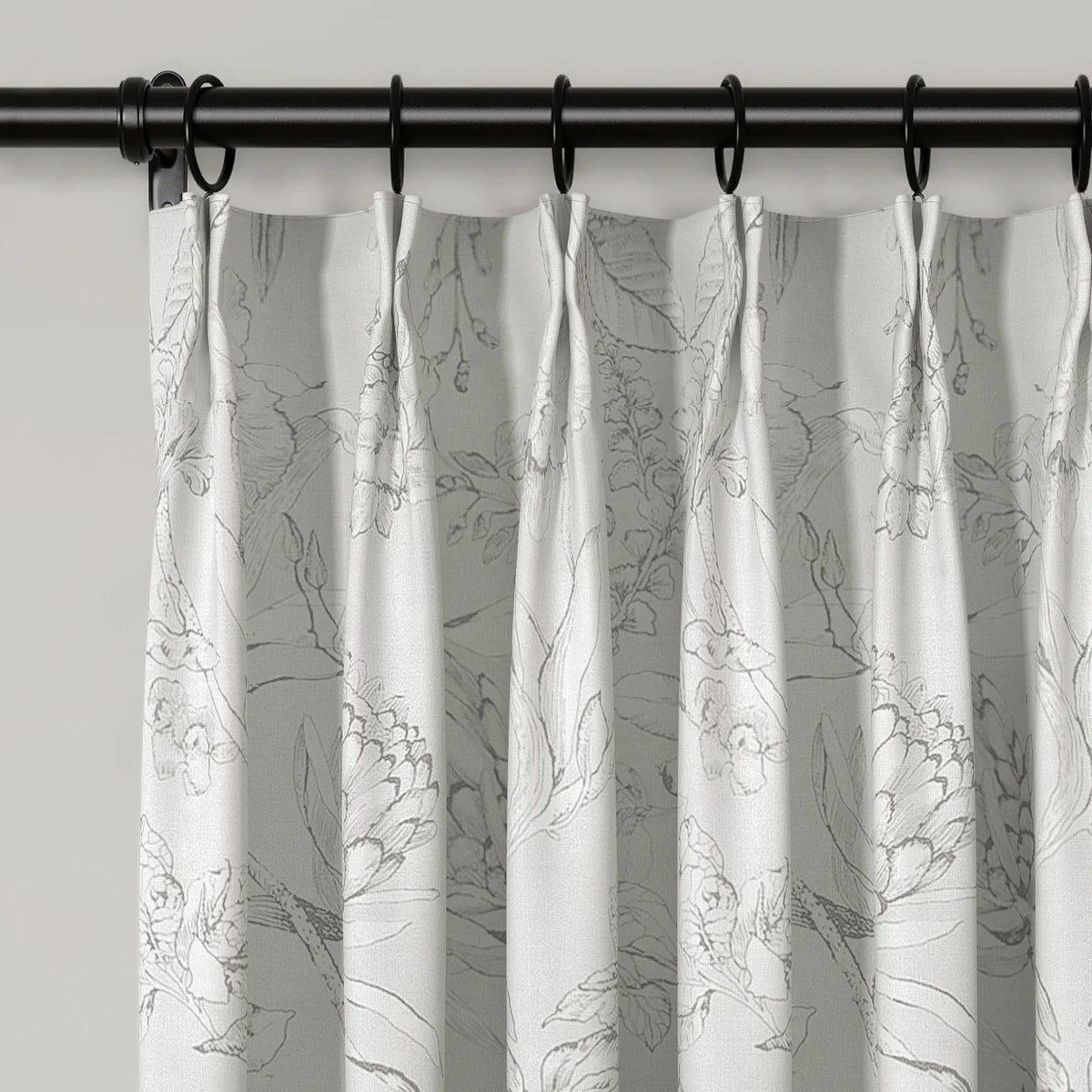 Holly Botanical Boho Pleated Curtains