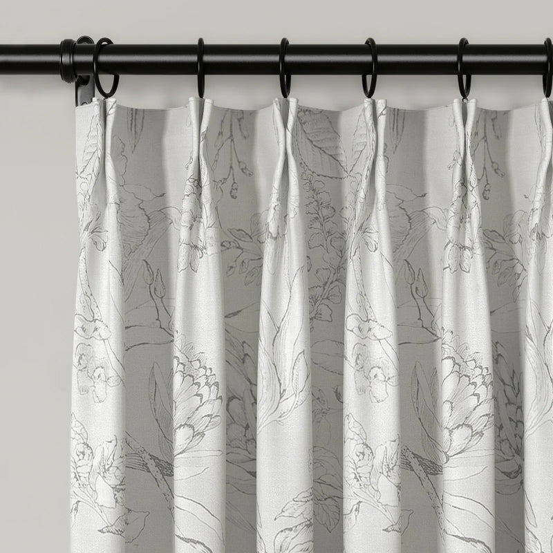 Holly Botanical Boho Pleated Curtains