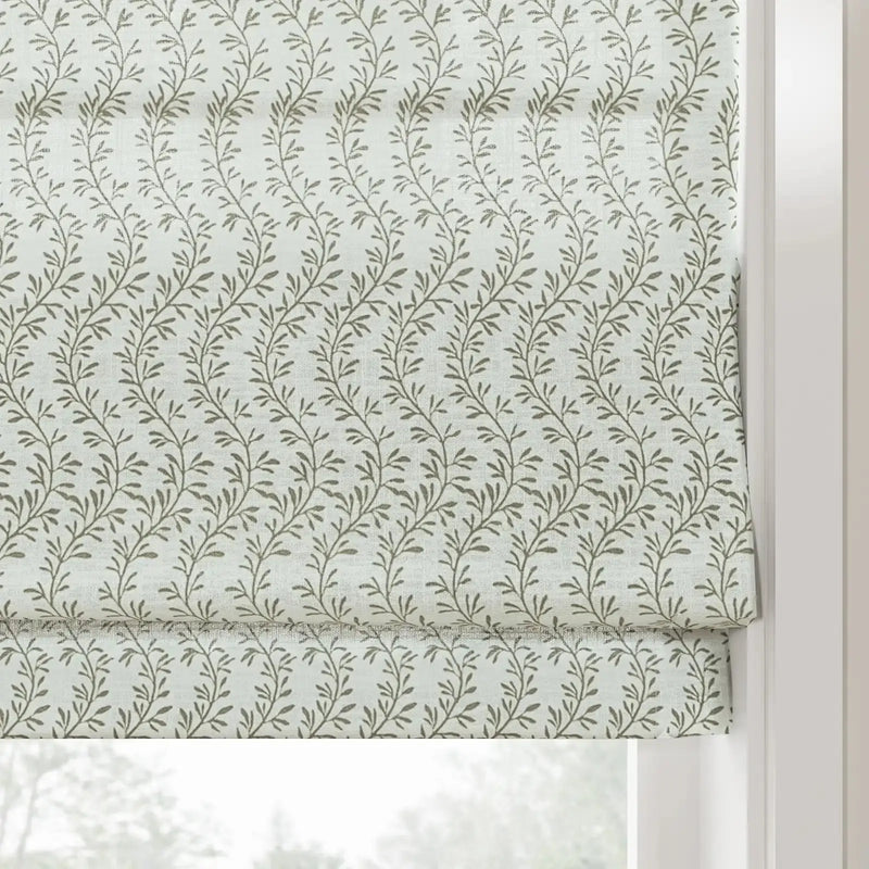 Britt Bengoechea x TWOPAGES Floral Print Linen Cotton Roman Blind Cordless