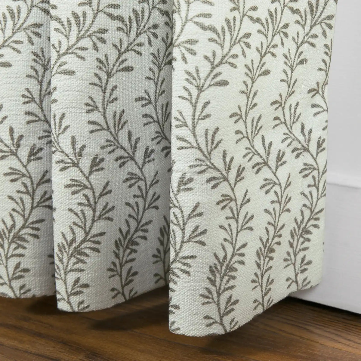 Britt Bengoechea x TWOPAGES Cottage Floral Printed Linen Cotton Pleated Curtains