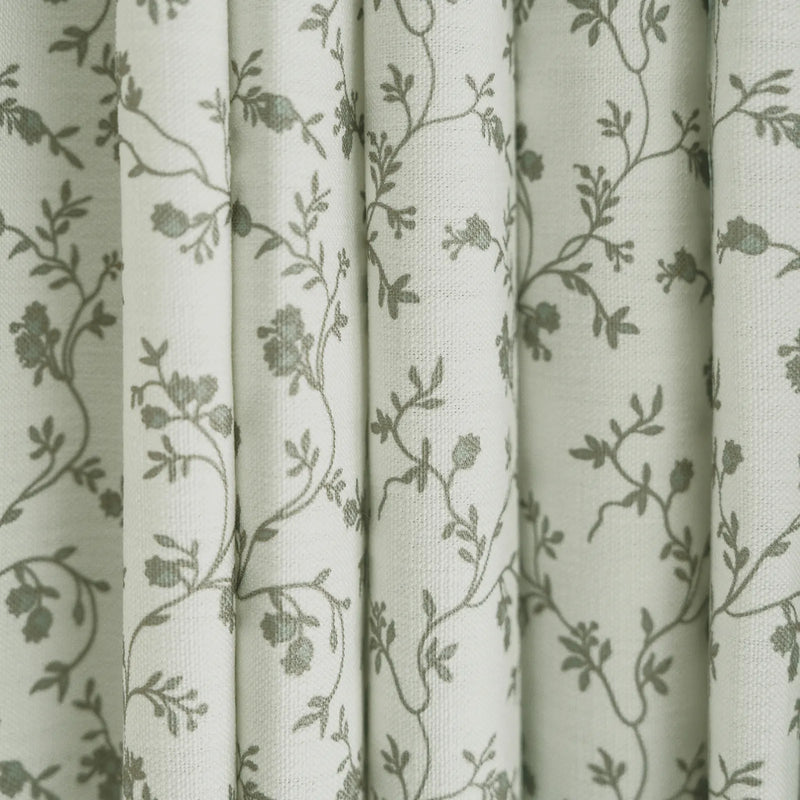 Britt Bengoechea x TWOPAGES Cottage Floral Printed Linen Cotton Pleated Curtains