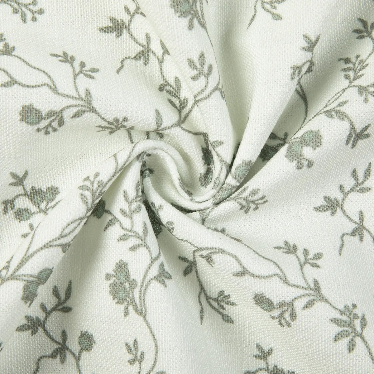 Britt Bengoechea x TWOPAGES Cottage Floral Printed Linen Cotton Pleated Curtains
