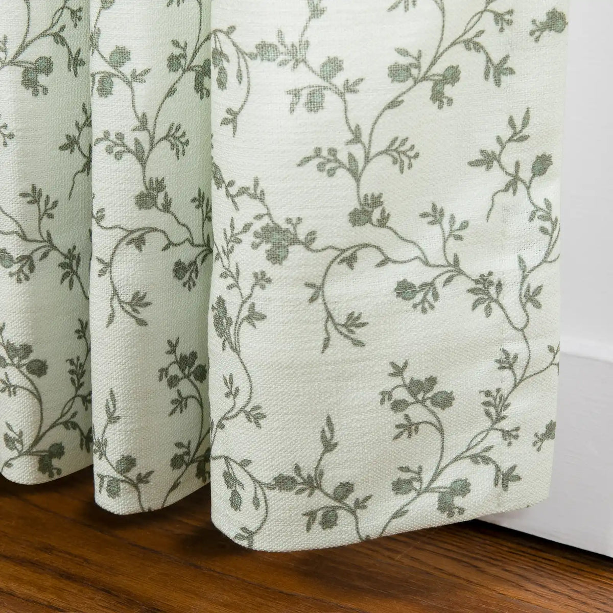 Britt Bengoechea x TWOPAGES Cottage Floral Printed Linen Cotton Pleated Curtains