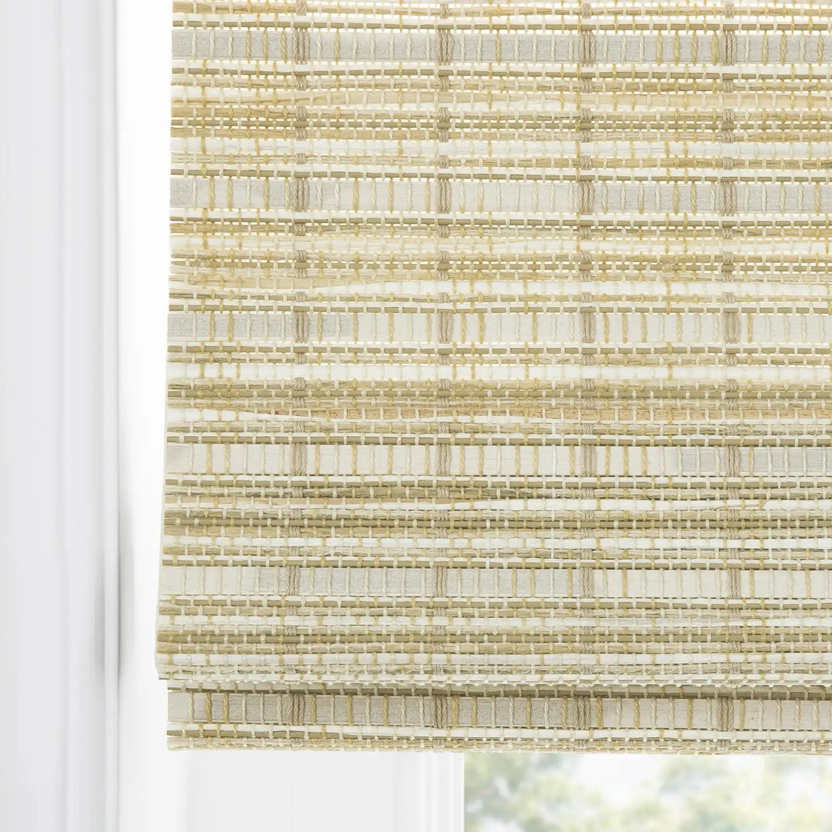 Rae Natural Ramie Jute Woven Wood Shades - Series W