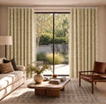 Sara Le x TWOPAGES Printed Linen S-fold Curtains with Belt Hook - Leo Track