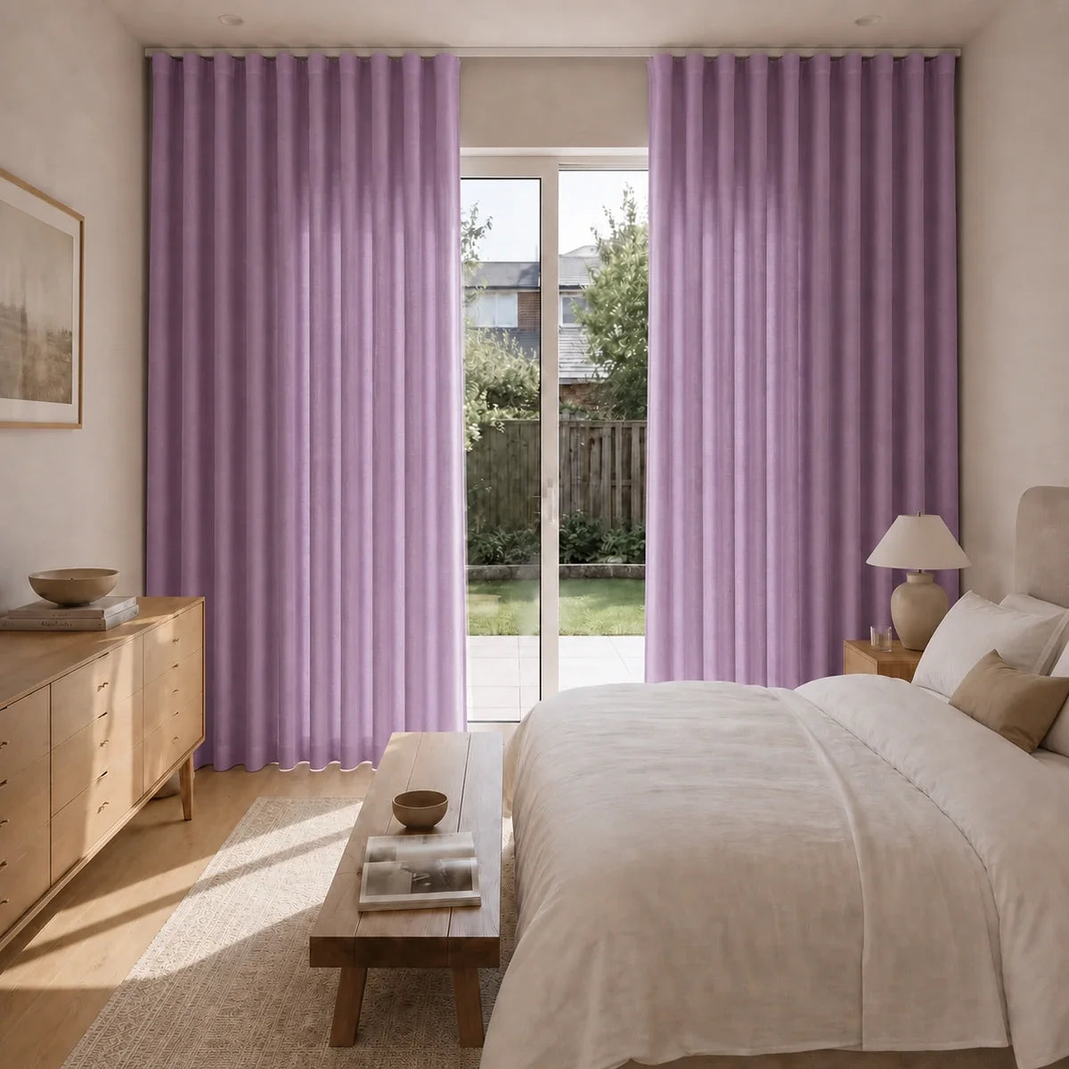 Birkin Velvet S-fold Curtains with Snap Tape - Lora Track