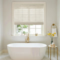 Lay Natural Ramie Bamboo Woven Blind - Wall White