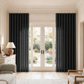 Birkin Velvet S-fold Curtains with Belt Hook - Cato Traverse Rod