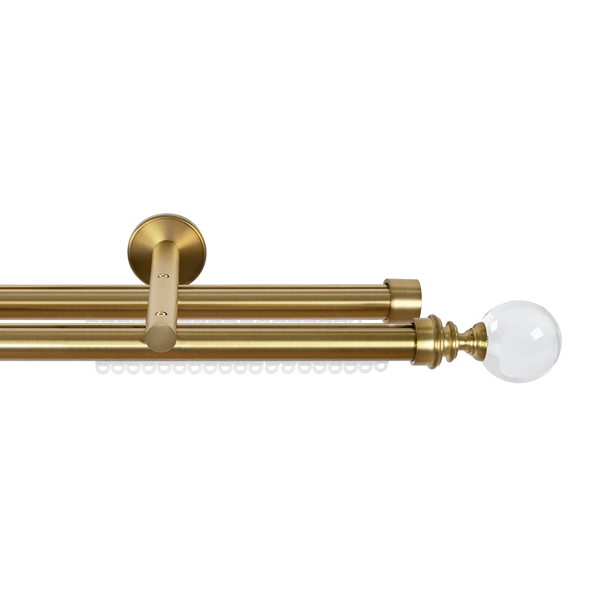 Cato Double Decorative Traverse Curtain Rod