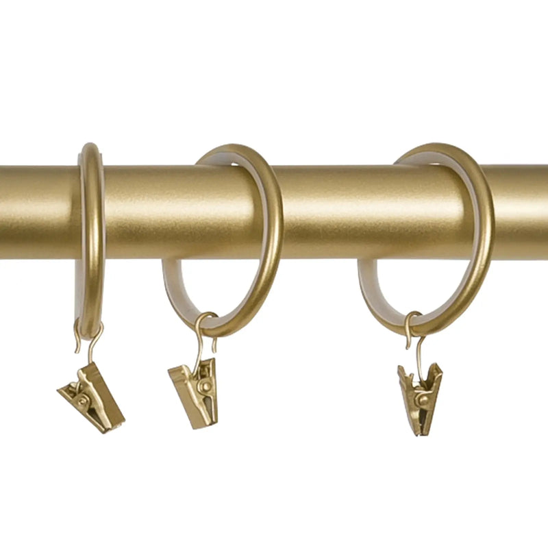 Jaylon Quiet-Glide Curtain Clip Rings (Pack of 12)