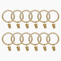 Jaylon Quiet-Glide Curtain Clip Rings (Pack of 12)