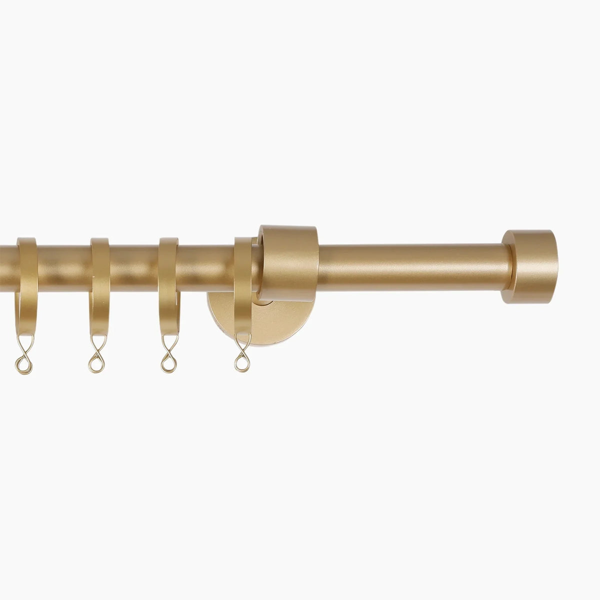 Lucas Adjustable Curtain Rod with Rings