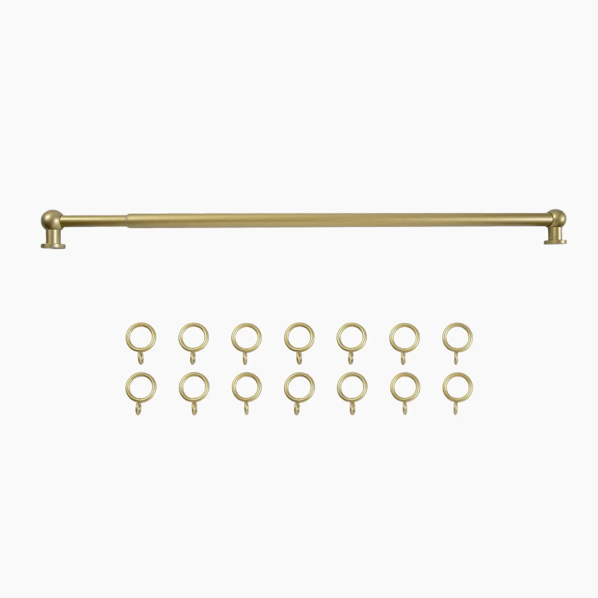 Milo Cafe Curtain Rod with Rings