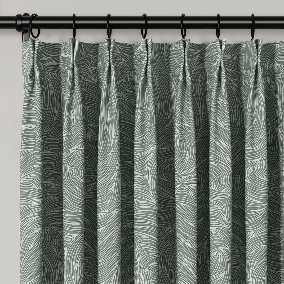 Holly Botanical Boho Pleated Curtains