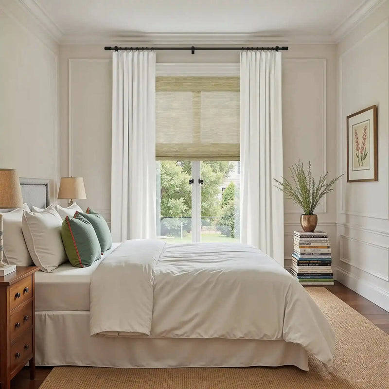 Rae Natural Ramie Bamboo Woven Blinds - Series P