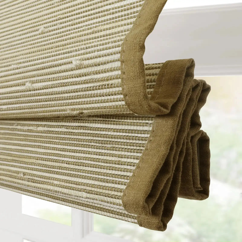 Rae Natural Ramie Bamboo Woven Blinds - Series P