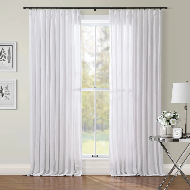 Patti Premium Belgian Linen Pleated Curtains
