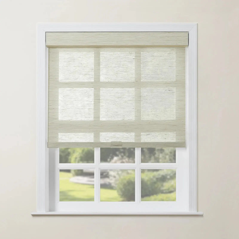 Rae Natural Jute Woven Wood Roller Blinds Cordless
