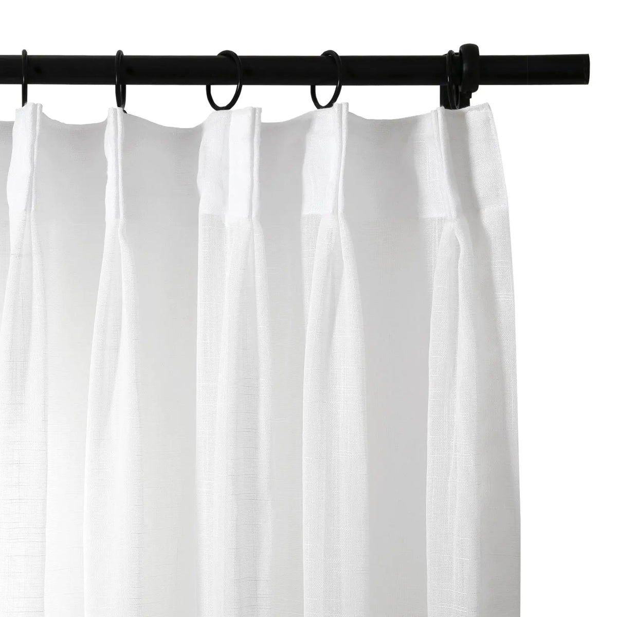 Flynn Airy Lightweight Pleated Sheer Curtain