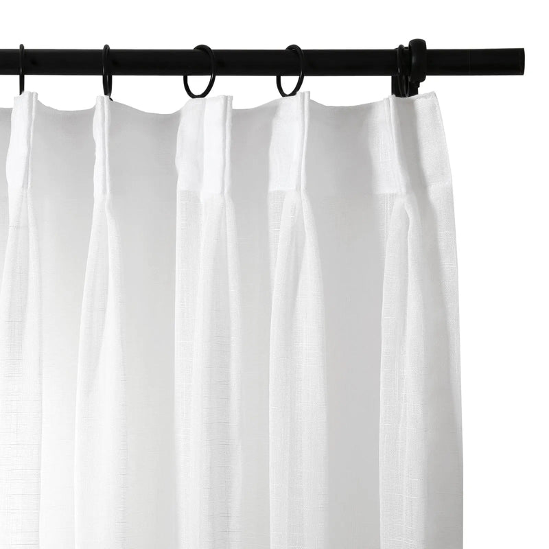 Flynn Airy Lightweight Pleated Sheer Curtain