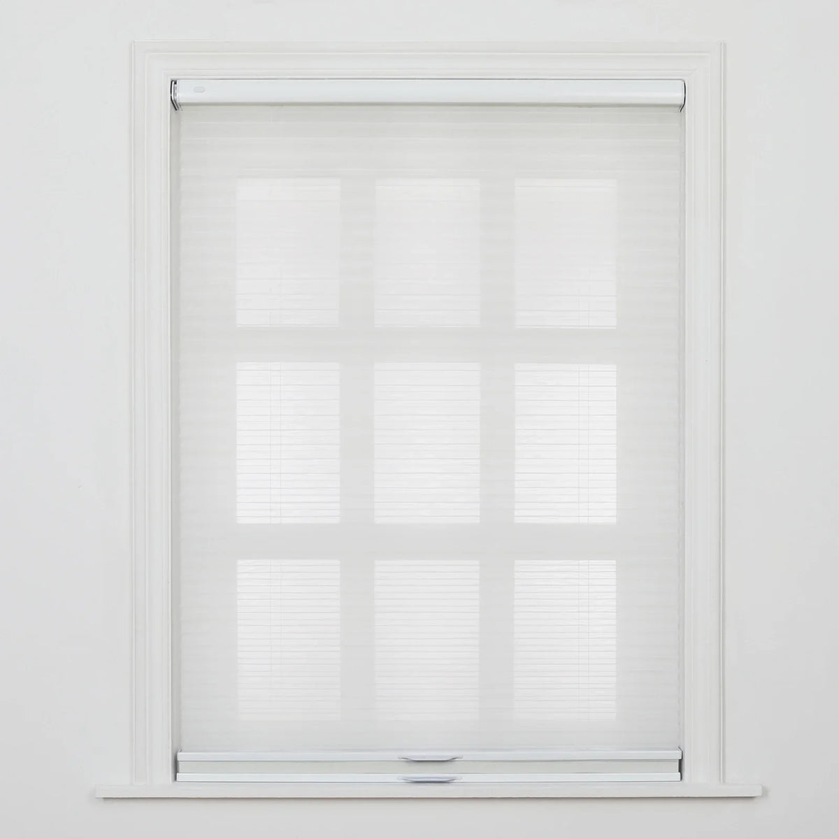 Aura No-Drill Day Night Blockout Cellular Window Blinds Cordless