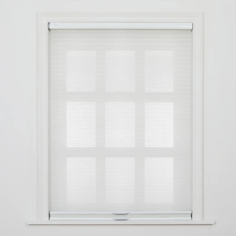 Aura No-Drill Day Night Blockout Cellular Window Blinds Cordless