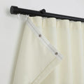 Karin Pure Wool S-fold Curtains with Snap Tape - Cato Traverse Rod