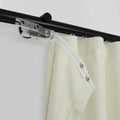Karin Pure Wool S-fold Curtains with Snap Tape - Cato Traverse Rod